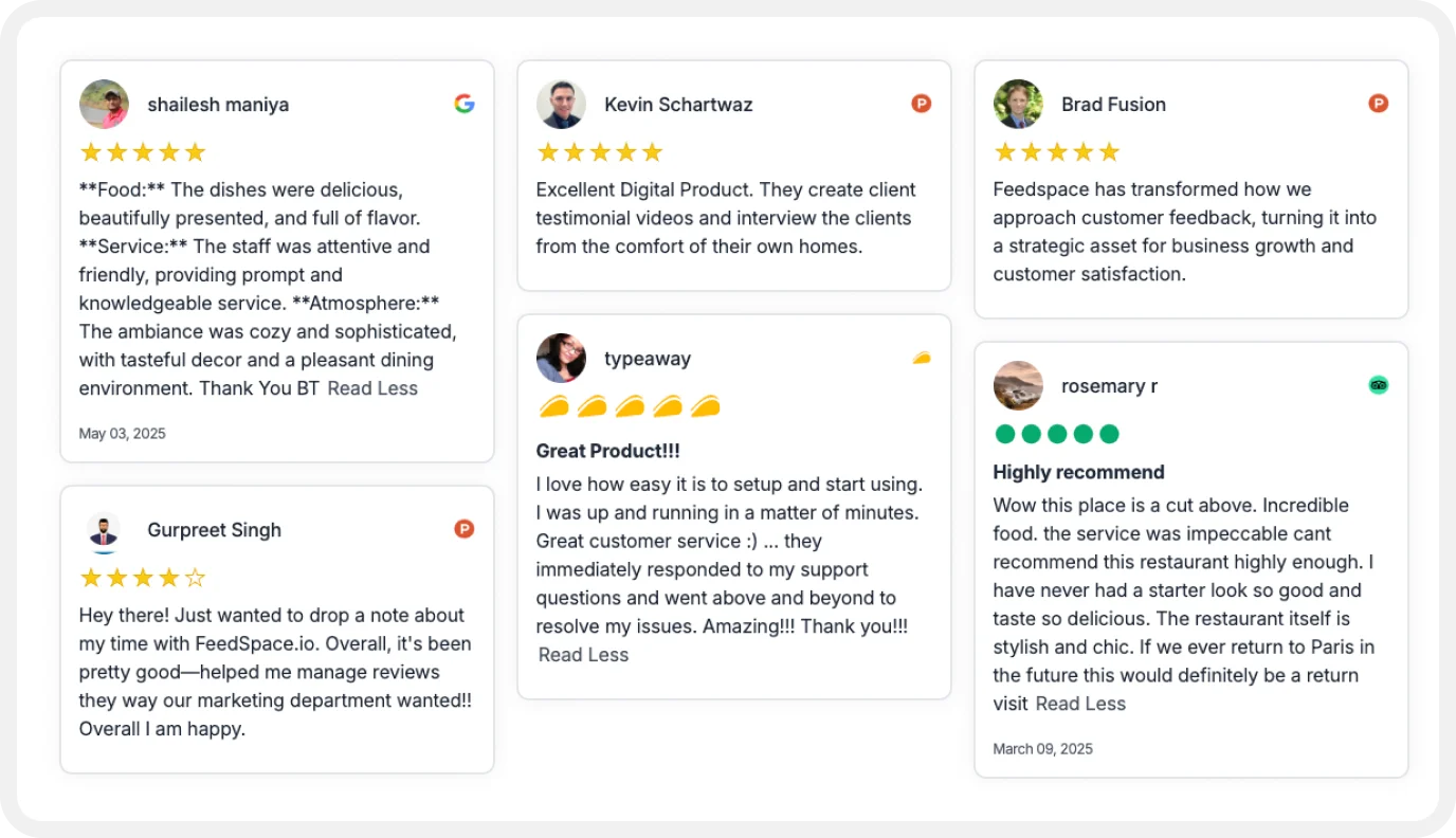 Customer Reviews and Ratings