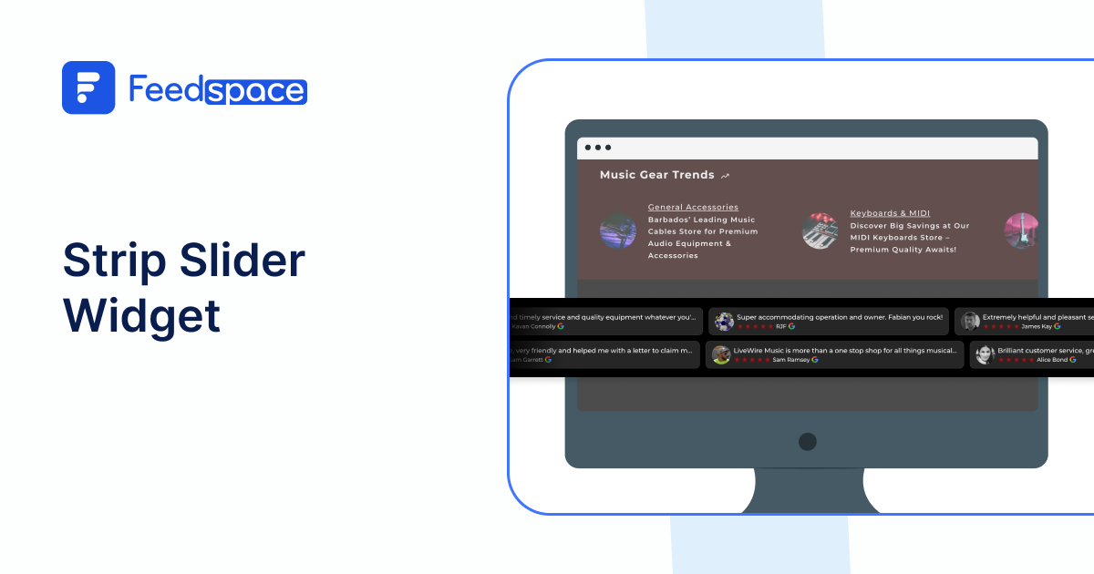 Meta Strips Example Strip Slider Widget for Subtle Social Proof