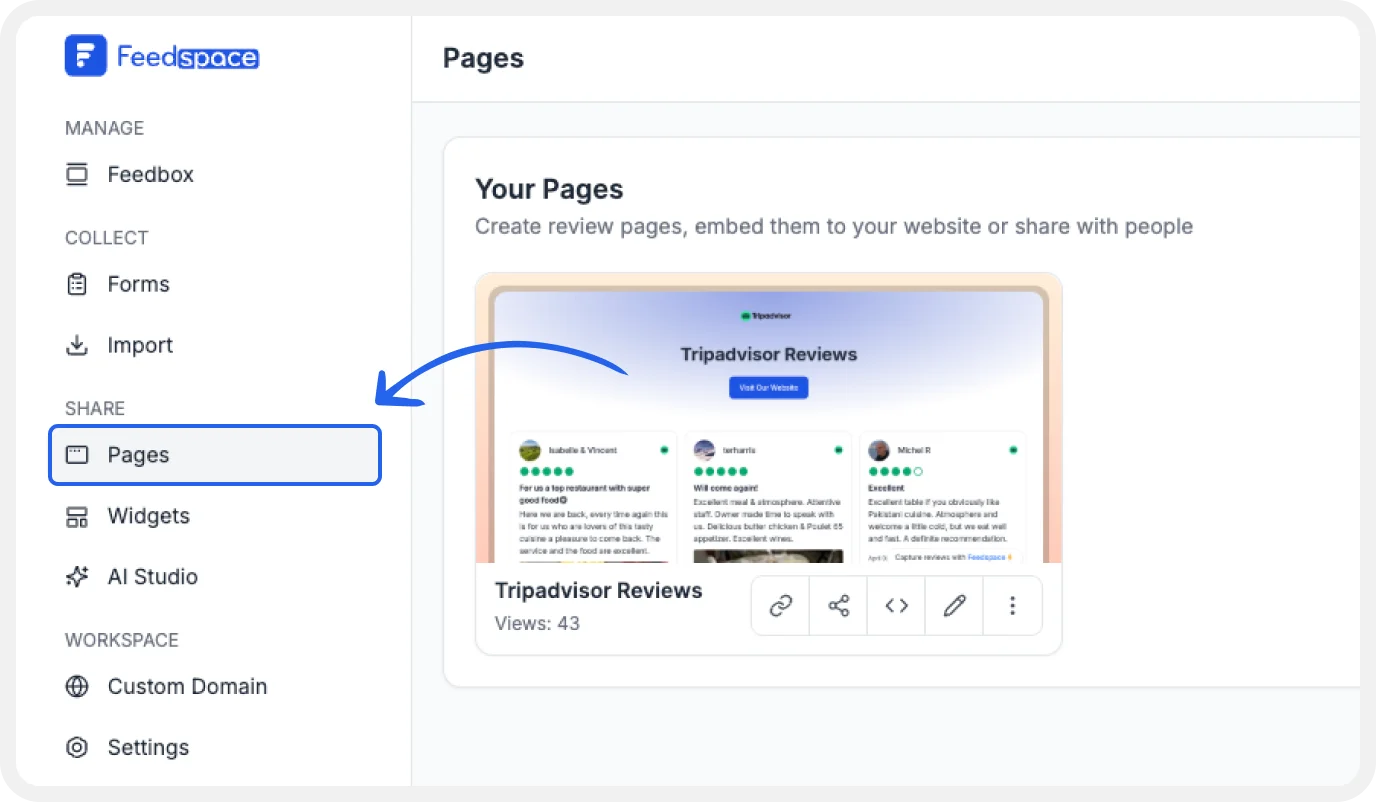 Tap on Page