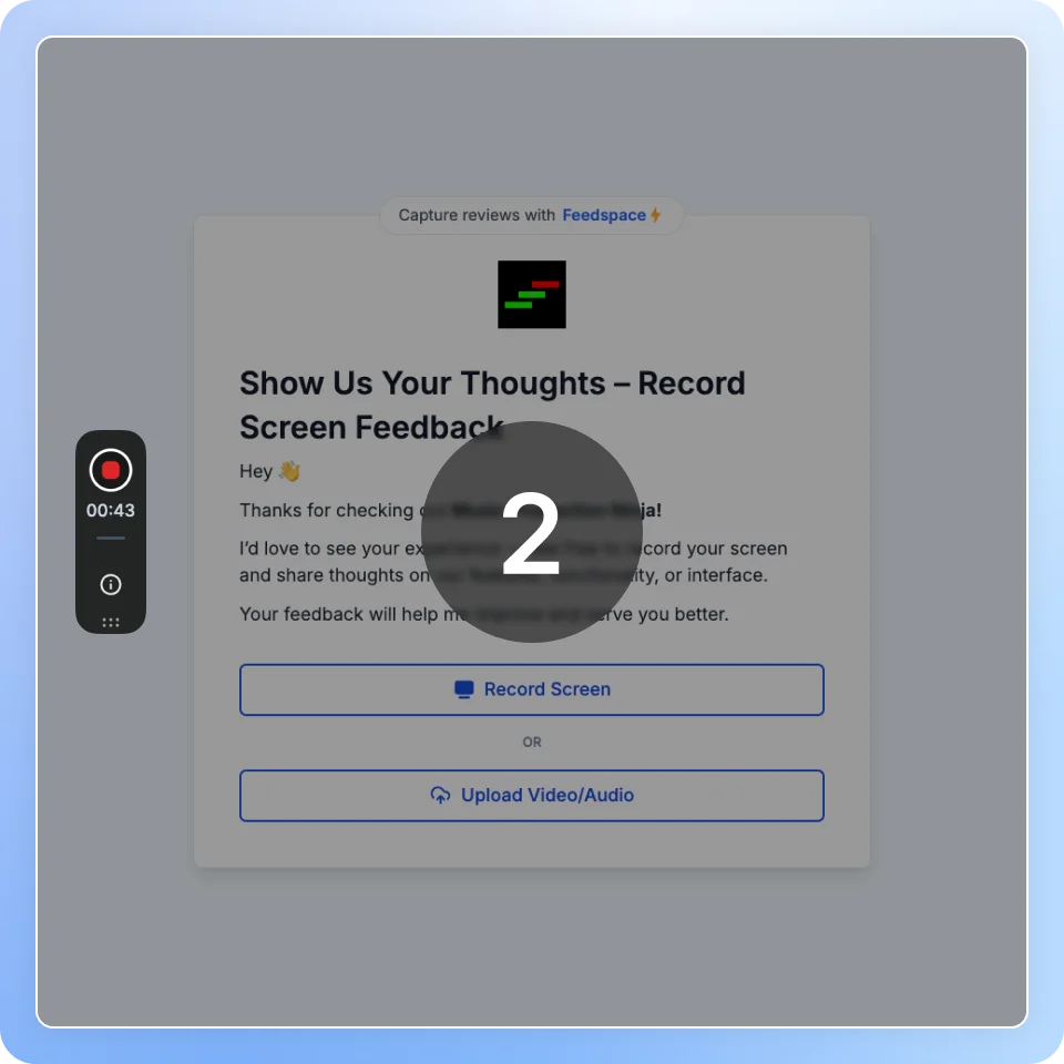 Start Recording Your Screen with Feedspace