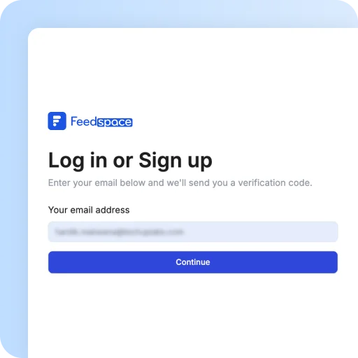 Feedspace Affiliate login Page