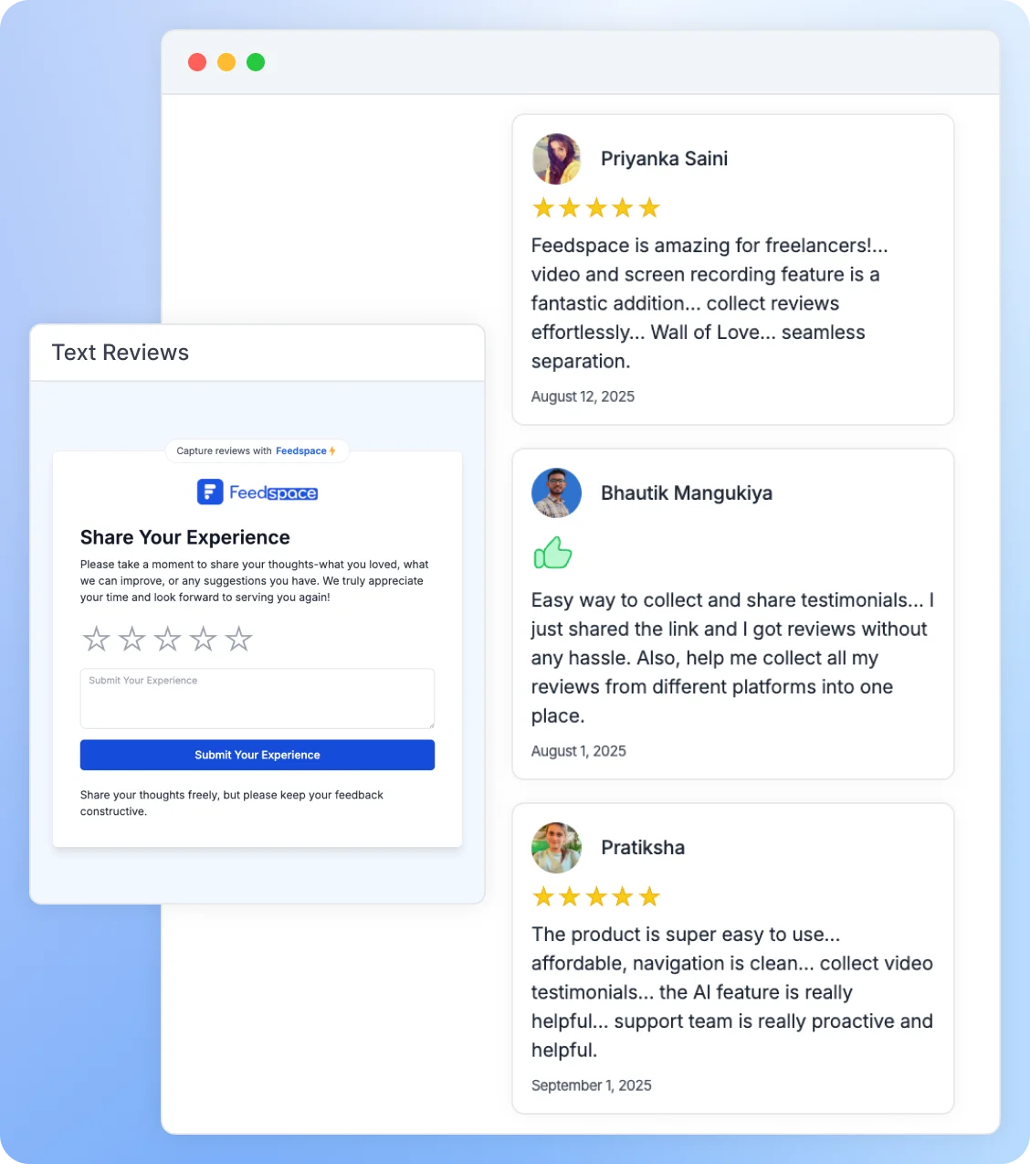 Text Reviews by Feedspace