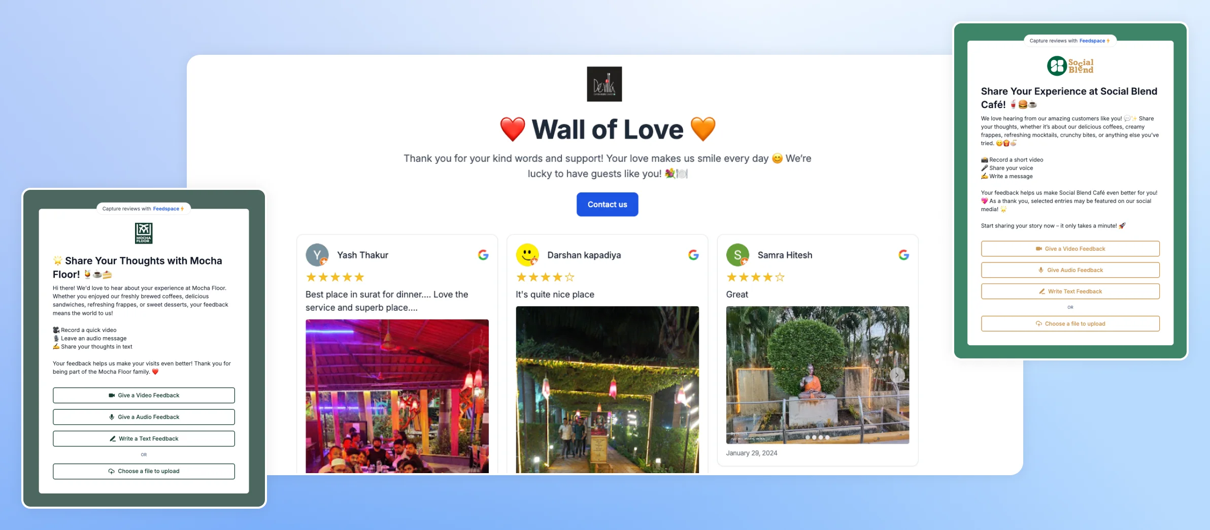 Feedspace for Restaurants