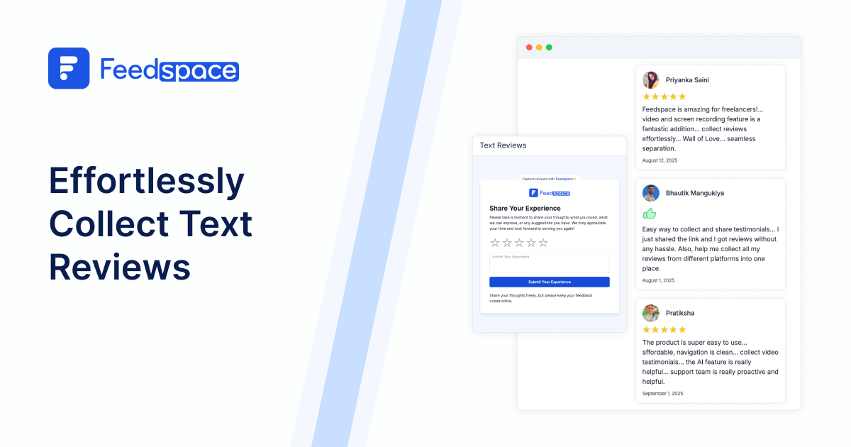 Text Reviews By Feedspace Build Trust with Clients
